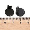 Ion Plating(IP) 304 Stainless Steel Stud Earring Findings STAS-P198-25-12mm-B-3