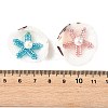 Glass Seed Baeded & Natural Shell Pendants PALLOY-MZ01370-3
