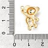 Brass Micro Pave Cubic Zirconia Pendants KK-U061-24G-3