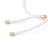 3MM Round Nylon Twisted Cord Slider Bracelet Making AJEW-JB01467-01-3