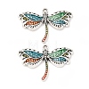 Alloy Enamel Pendants PALLOY-F319-02B-AS-1