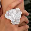 Zinc Alloy Rhinestone Cuff Open Rings for Women MI0617-2-1