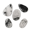 Natural Tourmalinated Quartz Pendants G-D365-02E-02-1