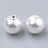 Eco-Friendly Plastic Imitation Pearl Beads X-MACR-T013-25-2