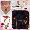 40Pcs Alloy Enamel Shoes Charms HJEW-PH02499-5