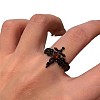 Alloy & Rhinestone Cuff Open Rings FS-WG9C160-02-2