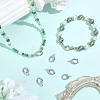 8Pcs Brass Spring Gate Rings KK-BBC0028-43P-4