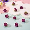 10Pcs Preserved Rose Pendants KY-TA0001-59B-5