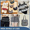 Pleated Polyester Lace Ribbons SRIB-WH0011-473A-5