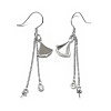 925 Sterling Silver Dangle Earring Findings STER-L057-027P-2