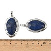 Natural Lapis Lazuli Faceted Pendants G-D102-02P-05-3