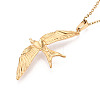 304 Stainless Steel Pendant Necklaces NJEW-T018-23G-5