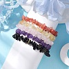 12 Constellation Natural Mixed Gemstone Chip Beaded Stretch Bracelets Sets for Women Men BJEW-JB10264-09-5