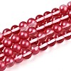 Baking Paint Transparent Glass Beads X1-DGLA-N011-8mm-06-1