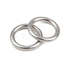 304 Stainless Steel Closed Jump Rings STAS-G393-06P-07-3