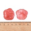 Cherry Quartz Glass Carved Cabochons G-I395-A04-3