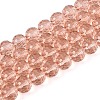 Transparent Glass Bead Strands GLAA-R095-8mm-34-1