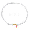Glass Beaded Charm Bracelets EV4256-3-1