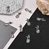 Tibetan Style Alloy Kitten Pendant Settings for Enamel LS-PALLOY-A15359-AS-NF-4