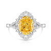 Adjustable Brass Pave Cubic Zirconia Finger Rings WG5365A-01-1