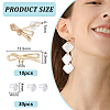 10Pcs Brass Bowknot Stud Earring Findings KK-BC0011-06-2