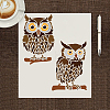 1Pc PET Hollow Out Drawing Painting Stencils DIY-MA0002-32D-5