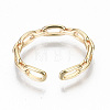 Brass Cuff Rings KK-T062-65G-NF-3