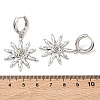 Sun Brass Hoop Earrings EJEW-C181-11P-5