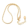 Brass Column Link Chain Necklace Making AJEW-B189-02G-1