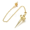 Brass Pointed Dowsing Pendulums with Chain KK-CBA168E-01-2