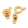 Ion Plating(IP) 201 Stainless Steel Snap Clasps STAS-F139-082G-2