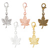 20pcs Maple Leaf Alloy Pendants Decorations Set HJEW-AR0001-10-7