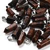 Natural Mahogany Obsidian Pendants G-Z067-07P-17-1