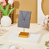 Velvet & Alloy Earrings Display Stands ODIS-WH0061-69A-4