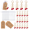 26Pcs Resin Imitation Fruit Keychain KEYC-UN00019-1