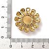 Natural Howlite Flower Pendants STAS-R009-05G-07-3