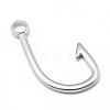 201 Stainless Steel Hook Clasps X-STAS-T008-325-1