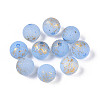 Baking Paint Glass Beads DGLA-N014-8mm-01C-1