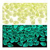 150Pcs Luminous Transparent Teardrop Glass Charms GLAA-PH0004-20-6