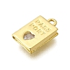 Brass Micro Pave Cubic Zirconia Pendants KK-A245-01C-G-2