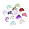 Transparent Spray Painted Glass Beads GLAA-I050-04-1