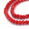 Opaque Solid Color Glass Beads Strands EGLA-A034-P2mm-D22-3