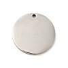 Non-Tarnish 201 Stainless Steel Pendants STAS-J041-04E-3