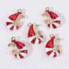 Alloy Enamel Pendants ENAM-B027-01G-02-1