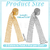 2Pcs 2 Colors Sparkle Aluminum Sequins Neckties for Women NJEW-HY0002-21-2