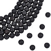 5 Strands Natural Lava Rock Round Beads Strands G-LT0001-02A-02-1