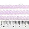 Spray Painted Crackle Glass Beads Strands DGLA-C002-6mm-03-5