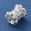 Brass Micro Pave Cubic Zirconia Beads KK-C072-07S-2