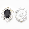 Alloy Acrylic Rhinestone Cabochons RB-T008-08S-2