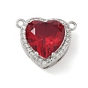 Brass Pave Cubic Zirconia Pendants KK-CBA74BF-01P-01-1